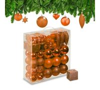 Relaxdays Set of 110 Christmas Baubles