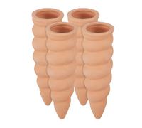 Relaxdays Set of 12 Clay Watering Cones