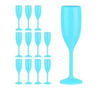 Relaxdays Set of 12 Plastic Champagne Flutes