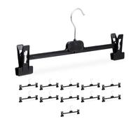 Relaxdays Set of 12 Plastic Trouser Hangers