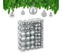 Relaxdays Set of 138 Christmas Tree Baubles