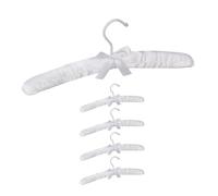 Relaxdays Set of 15 Satin Clothes Hangers White
