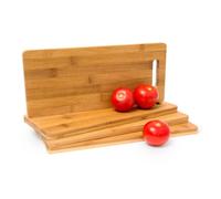 Relaxdays Set of 16 Bamboo Cutting Boards