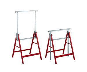 Relaxdays Set of 2 Adjustable Sawhorses in Red