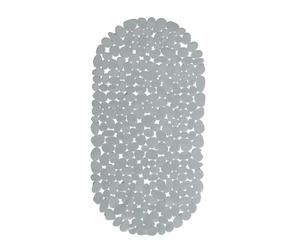 Relaxdays Set of 2 Bathtub Mats Stone Effect Grey