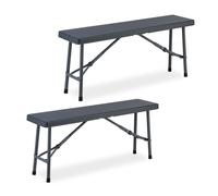 Relaxdays Set of 2 Beer Benches 102 cm
