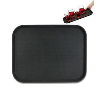 Relaxdays Set of 2 Black Gastro Trays 46x35cm