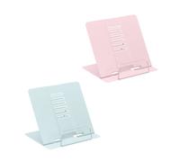 Relaxdays Set of 2 Book Stands Blue/Pink