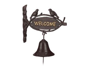 Relaxdays Set of 2 Cast Iron Door Bells WELCOME
