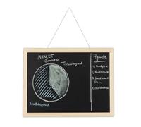 Relaxdays Set of 2 Chalkboards Black 30x40cm