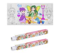 Relaxdays Set of 2 Colouring Paper Rolls for Kids