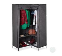 Relaxdays Set of 2 Corner Wardrobes Anthracite