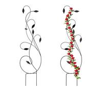 Relaxdays Set of 2 Curved Metal Trellises