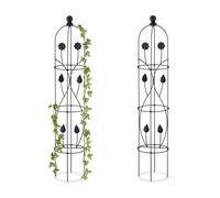 Relaxdays Obelisk 2 x Climbing Plant Support Height 103 x 20 cm Height 103 x 20 cm