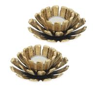 Relaxdays Set of 2 Flower-Shaped Tealight Holders