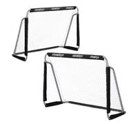 Relaxdays Set of 2 Football Goals Black