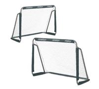 Relaxdays Set of 2 Football Goals Grey