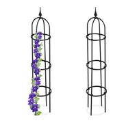 Relaxdays Set of 2 Garden Obelisks 100 cm