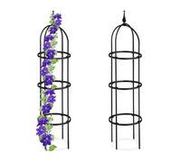 Relaxdays Set of 2 Garden Obelisks 100 cm