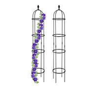 Relaxdays Set of 2 Garden Obelisks 190 cm