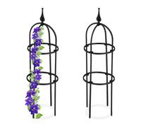 Relaxdays Set of 2 Garden Obelisks 70 cm