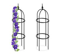 Relaxdays Set of 2 Garden Obelisks 85 cm