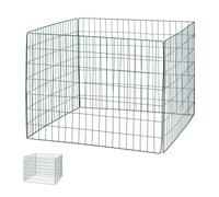 Relaxdays Metal Bin, Set of 2, Wire Composter, Garden Waste, HWD: 70 x 90 x 90 cm, 560 litres, Steel, Green