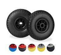 Relaxdays Set of 2 Hand Truck Rim Tyres