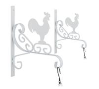 Relaxdays Set of 2 Hanging Basket Brackets