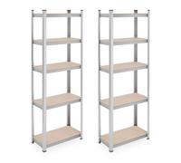 Relaxdays Set of 2 Heavy Duty Shelving Units