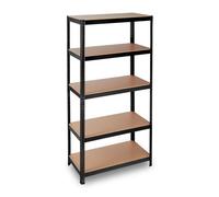 Relaxdays Set of 2 Heavy Duty Storage Rack, Black