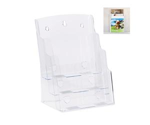 Relaxdays Set of 2 Holders A4 / DIN Long 3-Tiered