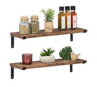 Relaxdays Set of 2 Industrial Wall Racks