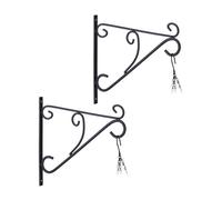 Relaxdays Set of 2 Iron Hanging Basket Brackets