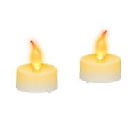 Relaxdays Set of 2 LED Tealight Candles