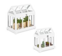 Relaxdays Set of 2 mini indoor greenhouses
