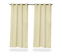 Relaxdays Set of 2 Opaque Curtains