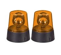 Relaxdays Set of 2 Orange Rotating LED Lights