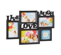 Relaxdays Set of 2 Picture Frames Live Love Laugh
