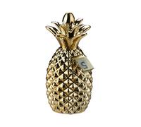 Relaxdays Set of 2 Pineapple Money Boxes Gold