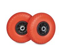 Relaxdays Set of 2 PU Hand Truck Tyres 3.00-4