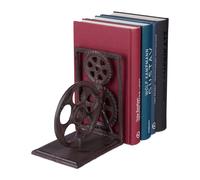 Relaxdays Set of 2 Retro Cast Iron Bookends