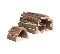 Relaxdays Set of 2 rodent bridge made of wood