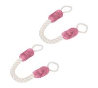 Relaxdays Set of 2 Rope Door Stoppers in Pink