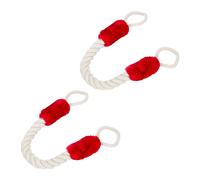 Relaxdays Set of 2 Rope Door Stoppers in Red