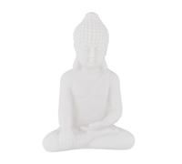 Relaxdays Set of 2 Sitting Buddha Figurine 17 cm