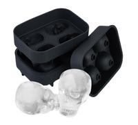 Relaxdays Set of 2 Skull Ice Cube Mould