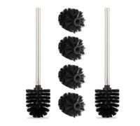 Relaxdays Set of 2 Toilet Brushes + 4 Spare Heads