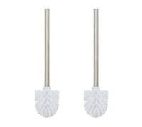 Relaxdays Set of 2 Toilet Brushes in White