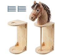 Relaxdays Set of 2 wall hobby-horse holders